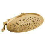 Moen Velocity Brushed Gold Showerhead Two-Function Rainshower 8-Inch Showerhead with Immersion Technology, S6320BG