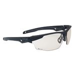 bollé TRACKER II SAFETY SPECTACLES SMOKE PC LENS, Matte Black Frame/Csp Lenses