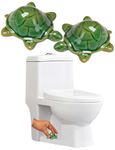 WANSHUNLMI Toilet Floor Bolt Caps, Ceramic Sea Turtle Toilet Bolt Caps Cute Bathroom Decor, Fun Turtle Themed Gadgets for The Toilet Easy installation Toilet Replacement Parts (2pcs)