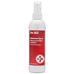 Pet MD Topical Spray for Dogs, Cats, and Horses with Essential Fatty Acids, Aloe and Vitamin E - 8 oz