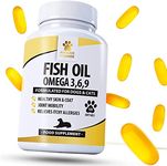 Fish Oil Omega Supplements for Dogs and Cats - 120 Softgels for Pets - Great for Itchy Dry Skin, Allergies & Dandruff • Furever Friendz