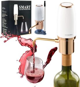SYNWONG Electric Wine Decanter, Smart Wine Aerator and Automatic Wine Dispenser Pourer Spout with USB Rechargeable, One-Button, Great Gift for Wine Assesory Lovers