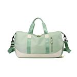 Forestfish Travel Duffel Bags, Gym Bags For Men And Women Overnight Bag With Wet Pocket & Shoes Compartment, Green, Handbag