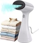 OLAYMEY Clothes Steamer, 1000W Travel Steamer 20S Fast Heat-up, Compact and Lightweight Handheld Garment Steamer Clothing with Upgraded 220ML Large Capacity Water Tank for Home, Office and Travel Use