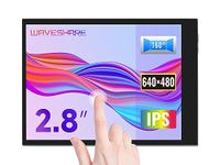 Waveshare 2.8inch Capacitive Touch Screen LCD for Raspberry Pi 480×640 Resolution DPI IPS Optical Bonding Toughened Glass Cover Low Power Solution