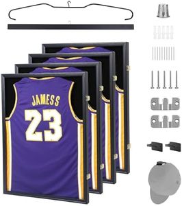 Nice C Jersey Frame Display Case, T Shirt Shadow Box (4 Pack)