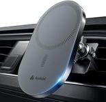 andobil 2026 Upgraded for Magsafe Car Mount [Biggest Panel, Big Phone Friendly] 360° Rotation Magnetic Phone Holder for Car Vent Suitable for iPhone 17/16/15 Pro Max Samsung S25/S24 (Grey)