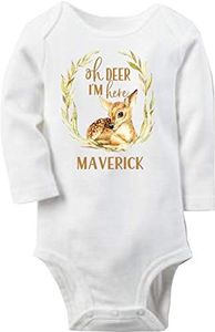 Oh Deer Baby Boy Take Home Outfit (0-3M Standard Long Sleeve Bodysuit)