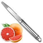 Stainless Steel Grapefruit Knife Curved Knife - Grapefruit Knife Curved Serrated Knife Kitchen Knifes Small Knives Fruit Knife Stainless Steel Chef Kitchen Knife Curved Citrus Knife Grapefruit Cutter