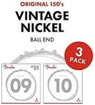 Fender Original 150 String Set - 150L (009/042) - 3 Pack - Pure Vintage Nickel - Ball Ends,073-0150-309
