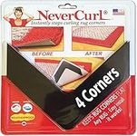 NeverCurl Best V Shape Design Gripper to Instantly Stops Rug Corner Curling. Safe for Wood Floors. for Indoor & Outdoor Rugs - Not an Anti-Slip pad - Made USA - Patented