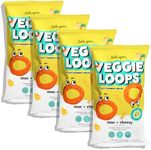 Little Spoon Veggie Loops, Chickpea Snack, Baked Not Fried, Avocado Oil, Hidden Veggies, Tastier Snacks for Kids, Gluten-Free, 4 Pack
