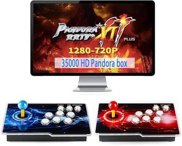 TOJASDN 35000 Games in 1 Pandora Box Retro Arcade Game Console with Two Separate Host for PC & Projector & TV 3D 1-4 Players Category Favorite List Save/Search/Hide/Pause/Delete