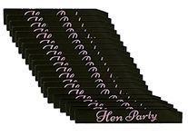 21 Pcs Black Hen Party Sashes For Wedding Ladies Hen Night Out Fancy Dress Accessory