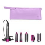 Travel Case Compatible with Dyson Airwrap/Dyson Curling Iron, Portable Hair Dryer Carrying Bag Waterproof Storage Compatible with Dyson Supersonic Styler Accessories Protection Organizer Light Purple