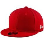 New Era Blank Custom 9FIFTY Adjustable Snapback Cap, Red