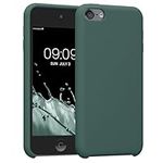 kwmobile TPU Silicone Case Compatible with Apple iPod Touch 6G / 7G (6th and 7th Generation) - Case Soft Flexible Protective Cover - Forest Green