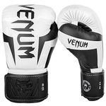 Venum Unisex Adult Elite Boxing Gloves, White/Camo, 16 Oz US