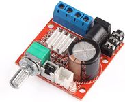 Fasizi Mini 2.0 Hi-fi Electronic Stereo Audio Assembled Amplifier Portable AMP 10W+10W 2 Channel Class-D DC 12V Digital Booster Amplifier Board Module for CD MP3 MP4 PC Speaker