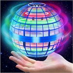 Flying Orb Ball Toy - 2023 Hover Ball with RGB Light Magic Hand Controlled Floating Boomerang Ball Galactic Globe Cool Toys 6 7 8 9 10+ Boys Girls Teens Kids