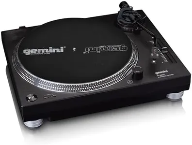 Gemini Sound TT-5000 High Torque Direct-Drive Turntable with USB - Digitize Vinyl, Built-in Phono Preamp, 33/45/78 RPM, Pitch Control, DJ Ready