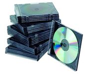 CD/DVD Case Q-CONNECT Slim 25pcs Clear/Computer Accessories/Type-Slim/Material-Polystyrene/Colour-Transparent