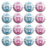 presta gifts baby shower family pin badges (to be family-16)- Multi color