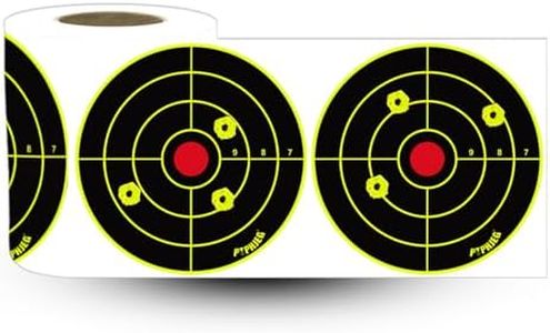 PTPHJEG 4 Inch Splatter Target Stickers with Yellow Effect, Adhesive Shooting Targets for BB Gun, Pellet Gun, Airsoft, Pistol, Rifle Shooting Practice (400 Pack)