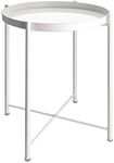 EKNITEY End Table,Folding Metal Sid