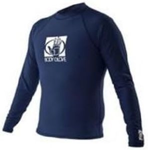 Body Glove Men's Basic Long Arm Rashguard, Small, Navy