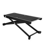 Guitar Foot Stool 4 Adjustable Height Levels Foot Rest Stool Anti-Slip Metal Guitar Pedal for Comfortable and Solid Support Smedies Stools and Chairs Cover Cloth