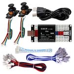 SJ@JX Arcade Game Controller Encoder 3D Analog Stick Sensor Fly Joy DIY Code Board Gamepad Joystick Button for PS4 PS3 Nintendo Switch Android Raspberry Pi Retro Pie PC