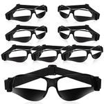 Weewooday 8 Pack Basketball Dribbling Goggles Adjustable Sport Training Glasses Black Dribble Goggles for Basketball Training Equipment for Men