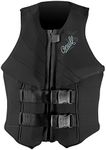 O'Neill Women's Siren USCG Life Vest, Black/Black/Black, 8