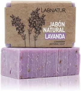 JABON NATURAL LABNATUR 100g LAVANDA. 100% Ingredientes Naturales. Vegano. Con aceite esencial de Lavanda