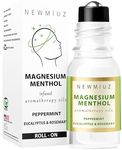 Magnesium Menthol Migraine Roll on Stick - Natural Fast Acting & Cooling Relief Peppermint Eucalyptus Aromatherapy Essential Oils for Headaches Sinus - Perfect Selfcare Gift Stocking Stuffers