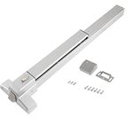 IRONWALLS Panic Bars for Exit Doors, Stainless Steel Commercial Emergency Door Push Bar Panic Exit Device, Panic Door Hardware for 28”-40” Wood Metal Door, Suitable for Hotel, Airport, Apartment