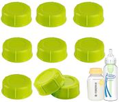 (9-PCs) Travel Bottle Caps Compatible with Dr Brown Narrow Bottles, Storage Caps Replacement for Medela Bottles, Bottle Caps Fit Ameda Evenflo Gerber Lifefactory and Parents Choice Bottles - Model A