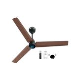 atomberg Renesa Smart 1200mm BLDC Ceiling Fan with IoT & Remote |Energy Efficient Ceiling Fan | High Air Delivery with LED Indicators (Brown & Black)