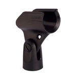 Shure A25D Microphone Clip - Break Resistant Stand Adapter for Handheld Wired Mics with Barrel Diameter