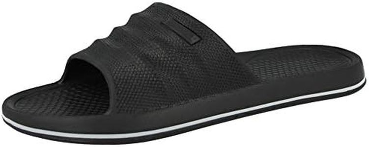 Yinka Shoes Mens Beach Pool Sliders Slip On Flip Flops Mule Shower Sandals Slippers