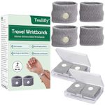 Travel Wristbands,2 Pairs Motion Sickness Wristbands,Anti Nausea Bands,Car Sickness Relief Wristbands,Travel Motion Sickness Relief Wristbands,Natural Nausea Relief Wristbands for Car or Sea Sickness