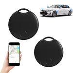 GPS Tracker, GPS Tracker for Vehicles, Car Tracker Device Hidden No Subscription, Anti-Lost GPS Trackers for Vehicles No Monthly Fee (Black-2pc)