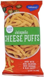 Barbara's Bakery Cheese Puffs Jalapeno -- 7 oz - 3PC