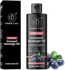 Organic - Edible Berry Sensual Massage Oil for Couple - Sex Oil for Pleasure - Calming, Intimacy & Stimulation | Blend with Natural Lime & Juniper Berry| | - 3.38 Fl Oz