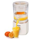 AGARO Regal Electric Citrus Juicer, 200ml Capacity, 80 Watts, Automatic Juice Extractor, Orange, Lemon, Grapefruit Juicer & Squeezer Machine, Electric Fruit Squeezer, Portable, white