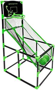 Global Gizmos Arcade Basketball Hoop/Intérieur/Extérieur/Facile à Monter/2 Balles & Pompe Inclus/86cm x 46cm x 139cm 55629