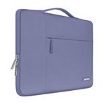 MOSISO Laptop Sleeve Compatible with MacBook Air 15 inch M3 A3114 M2 A2941 2023 2024/Pro A1990 A1707,Surface Laptop 15,Dell XPS 15,HP Stream 14, Polyester Multifunctional Bag, Lavender Gray