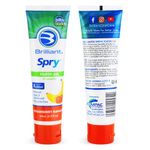 Baby Buddy Kids Toothpaste Gel With Xylitol for Teeth and Gums - Natural, Safe If Swallowed, Fluoride Free - Strawberry Banana - 2 Oz - 3 Months and Up - By Spry