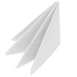 Swantex White Napkins 40cm 3ply - Pack of 100 | Disposable Napkins, Party Napkins, Paper Napkins